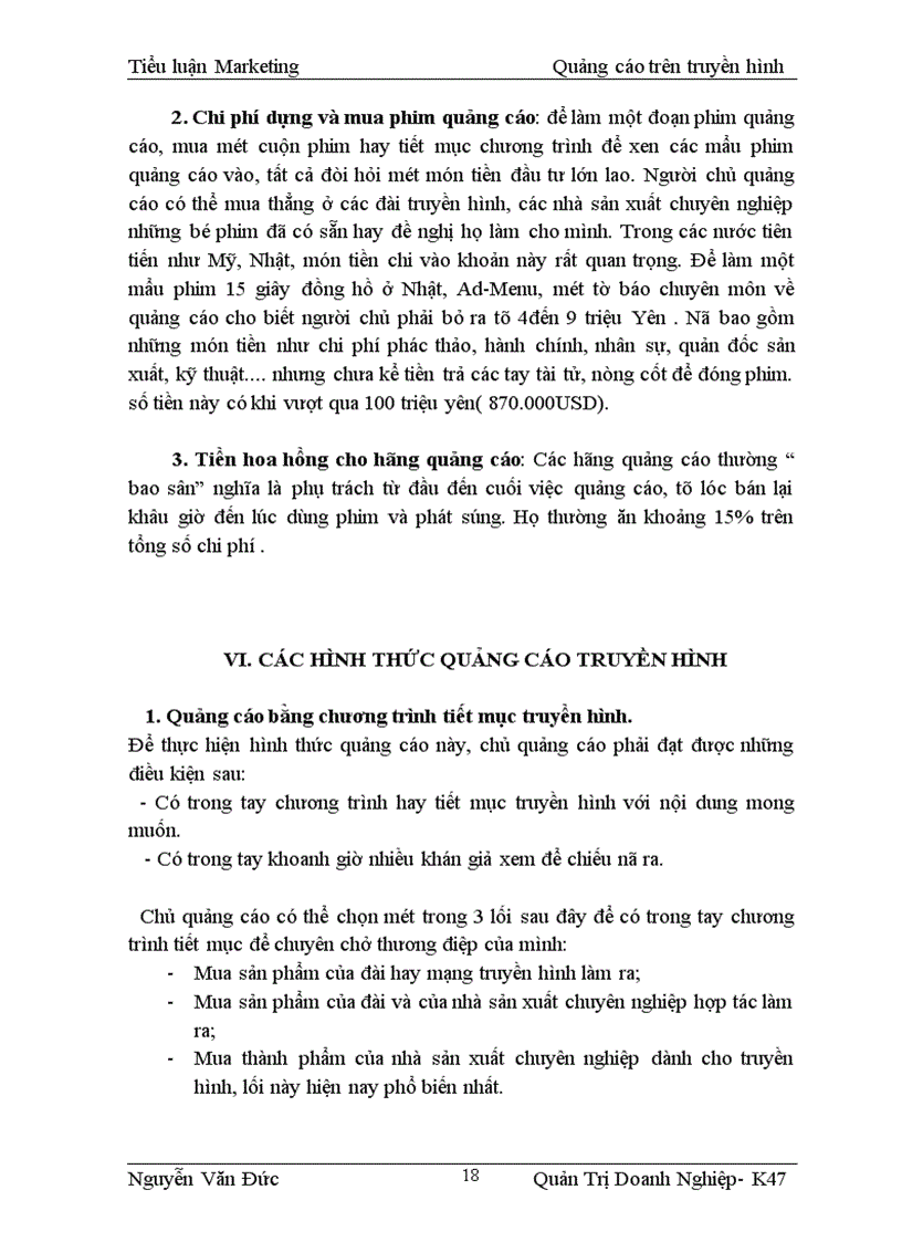 image for page Marketing Quảng cáo trên truyền hình