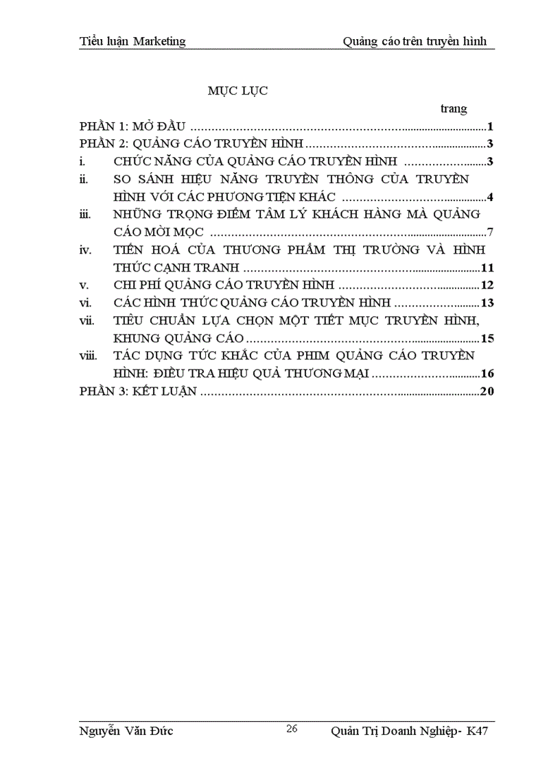 image for page Marketing Quảng cáo trên truyền hình