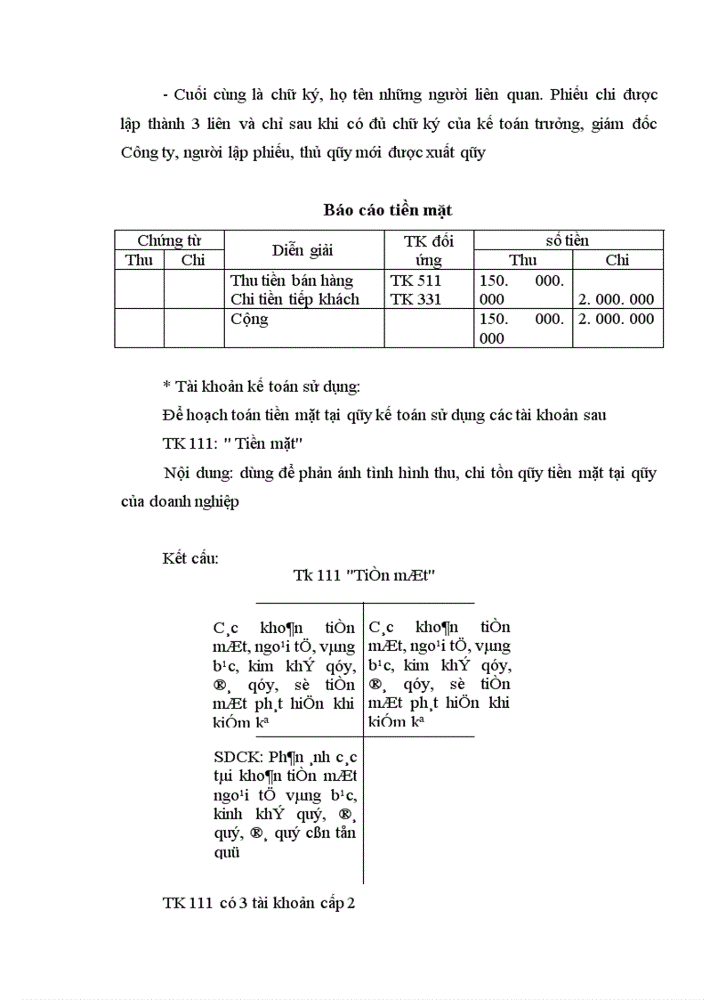 image for page Nội dung chuyên đề kế toán Vốn Bằng tiền 1