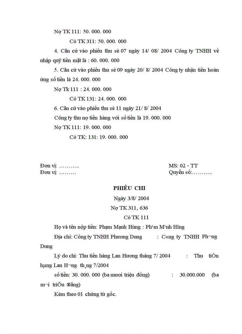 image for page Nội dung chuyên đề kế toán Vốn Bằng tiền 1