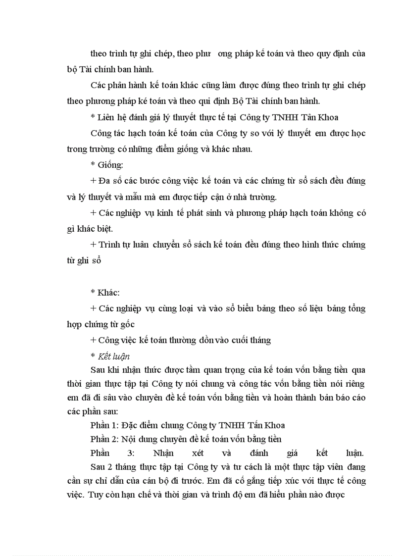 image for page Nội dung chuyên đề kế toán Vốn Bằng tiền 1