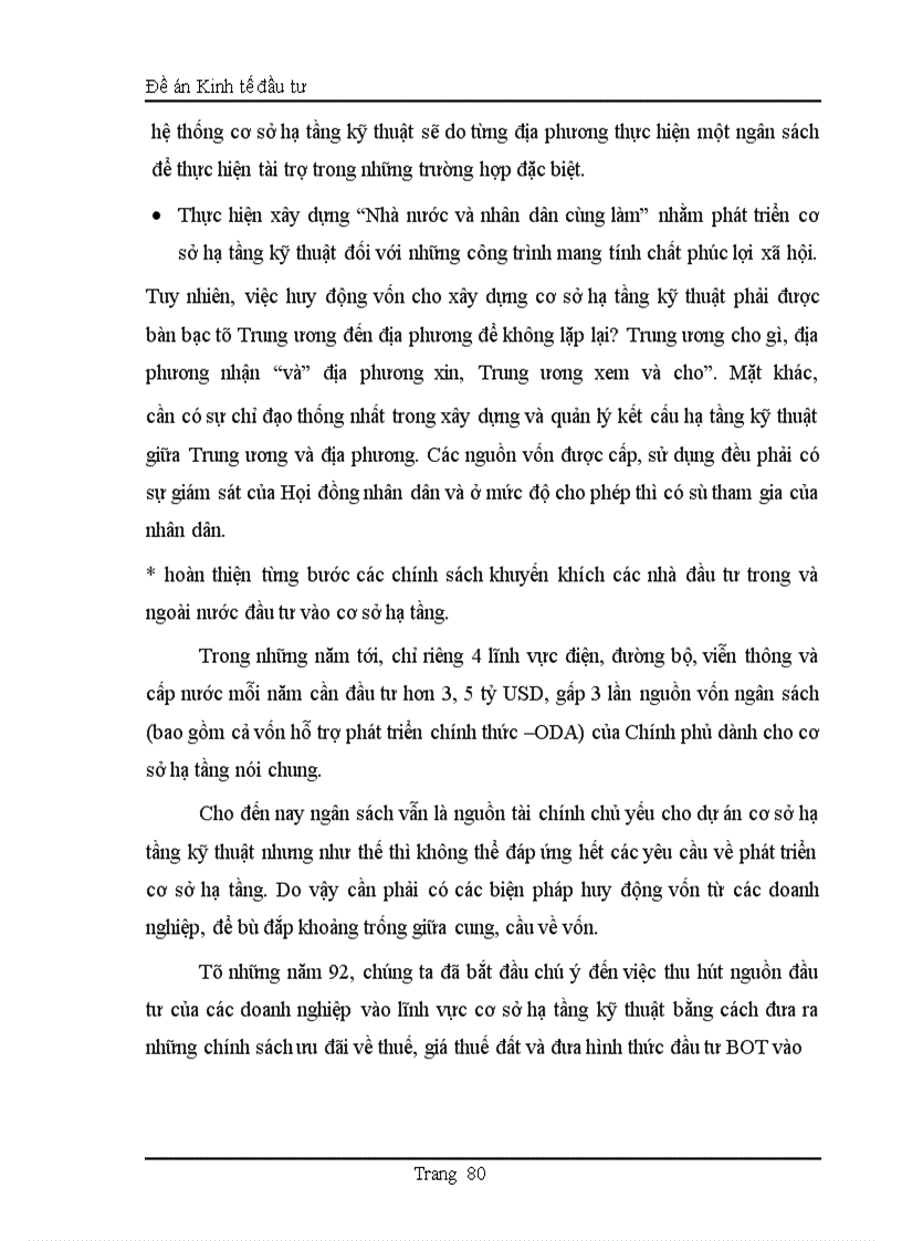 image for page Thực trạng đầu tư phát triển cơ sở hạ tầng kỹ thuật ở Việt Nam trong thời gian qua và một số giải pháp trong thời gian tới nhằm thu hút vốn đầu tư trực tiếp nước ngoài 1
