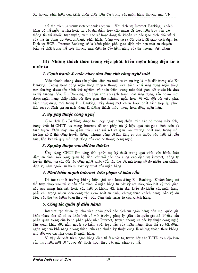 image for page Xu hướng phát triển của kênh phân phối hiện đại trong các ngân hàng thương mại VN