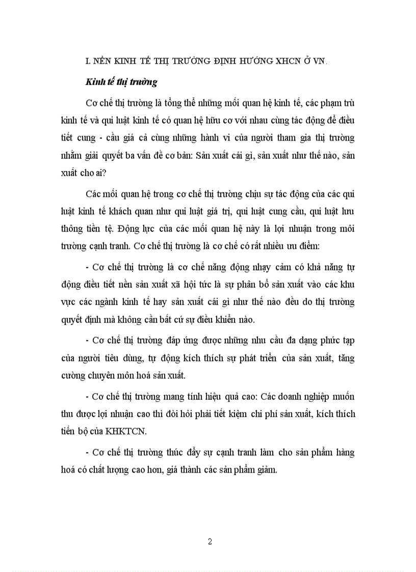 image for page Sự cần thiết khách quan và giải pháp phát triển kinh tế thị trường có sự quản lý của nhà nước theo định hướng XHCN