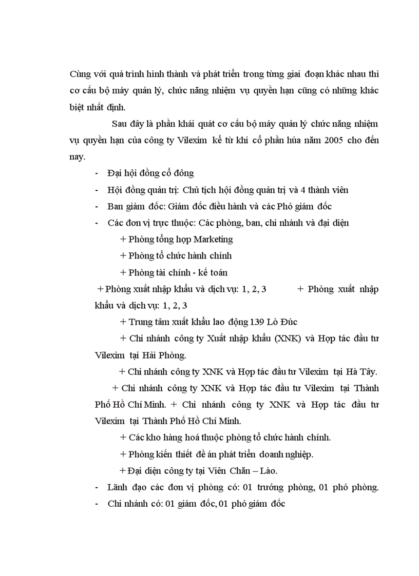 image for page Thực trạng và giải pháp nâng cao năng lực xuất khẩu nông sản của Công ty cổ phần xuất nhập khẩu và hợp tác đầu tư Vilexim