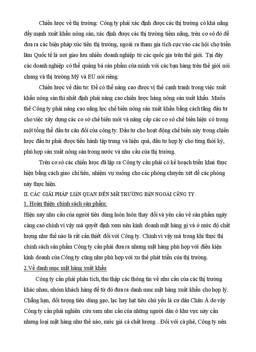 image for page Thực trạng và giải pháp nâng cao năng lực xuất khẩu nông sản của Công ty cổ phần xuất nhập khẩu và hợp tác đầu tư Vilexim