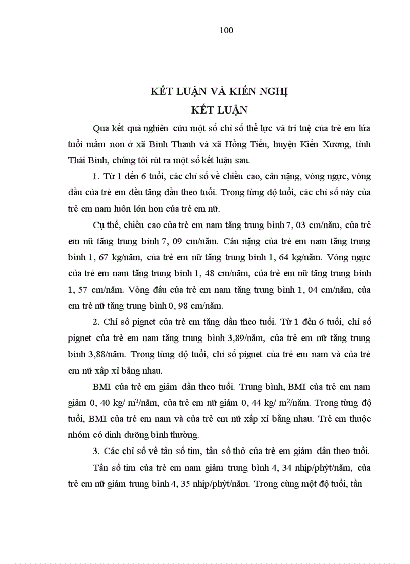 image for page Nghiên cứu một số chỉ số thể lực và trí tuệ của trẻ em lứa tuổi mầm non tại một số xã huyện Kiến Xương tỉnh Thái Bình