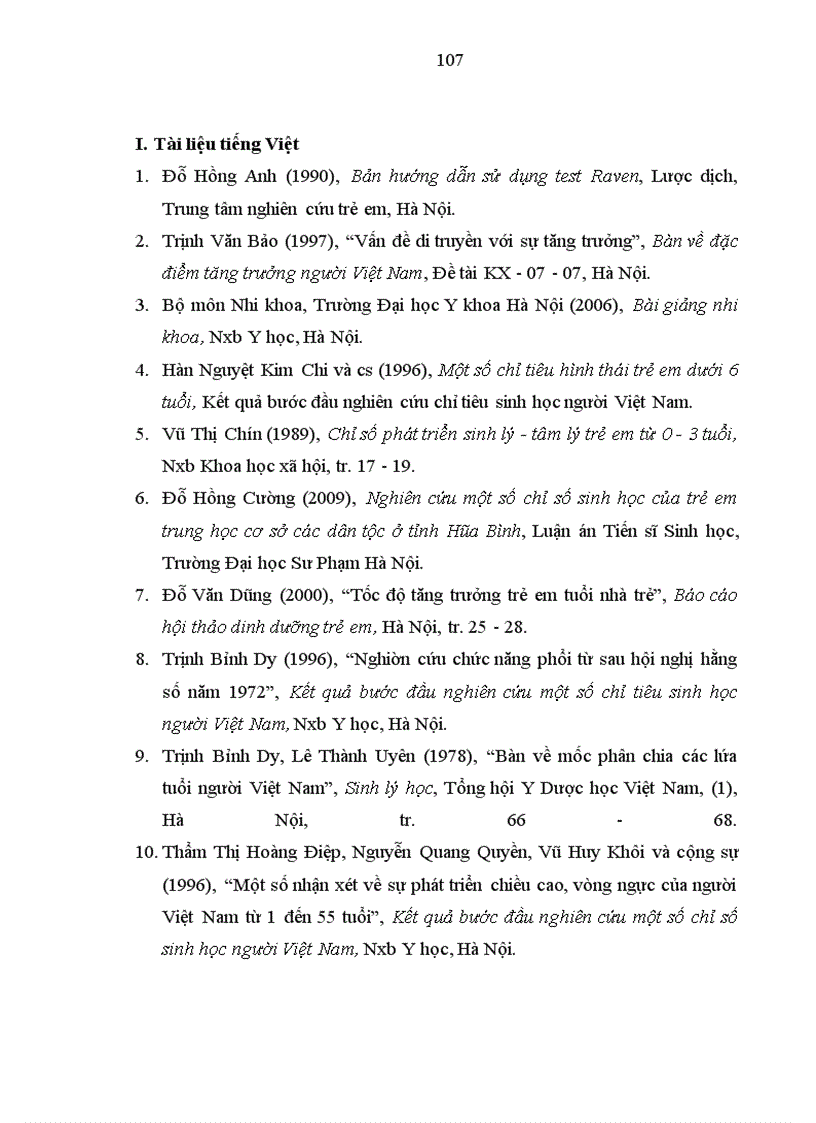 image for page Nghiên cứu một số chỉ số thể lực và trí tuệ của trẻ em lứa tuổi mầm non tại một số xã huyện Kiến Xương tỉnh Thái Bình