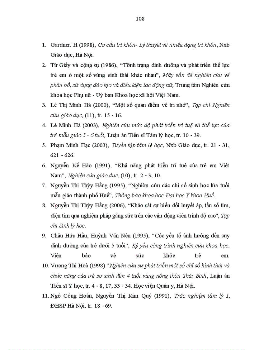 image for page Nghiên cứu một số chỉ số thể lực và trí tuệ của trẻ em lứa tuổi mầm non tại một số xã huyện Kiến Xương tỉnh Thái Bình