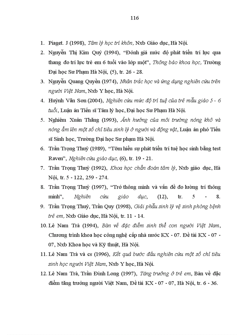 image for page Nghiên cứu một số chỉ số thể lực và trí tuệ của trẻ em lứa tuổi mầm non tại một số xã huyện Kiến Xương tỉnh Thái Bình