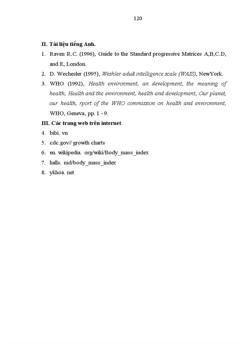 image for page Nghiên cứu một số chỉ số thể lực và trí tuệ của trẻ em lứa tuổi mầm non tại một số xã huyện Kiến Xương tỉnh Thái Bình