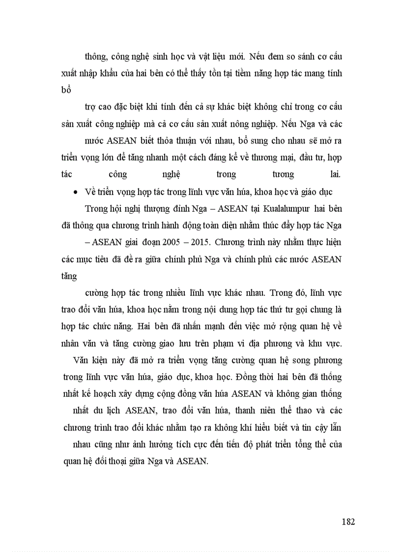 image for page Quan hệ Nga ASEAN từ 1991 2008