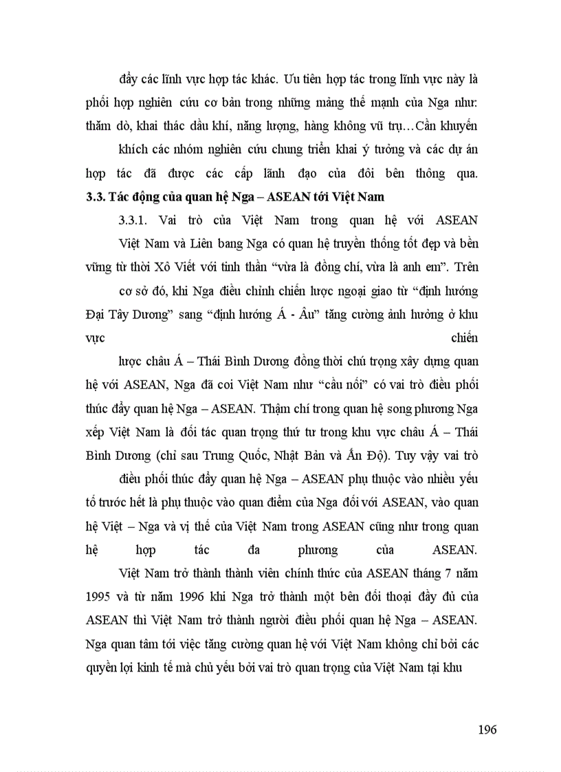 image for page Quan hệ Nga ASEAN từ 1991 2008