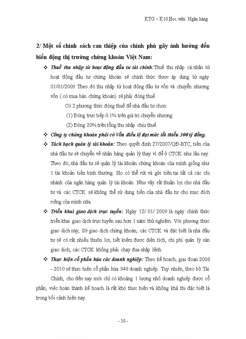 image for page Thực trạng thị trường chứng khoán Việt Nam và liên hệ thị trường chứng khoán thế giới