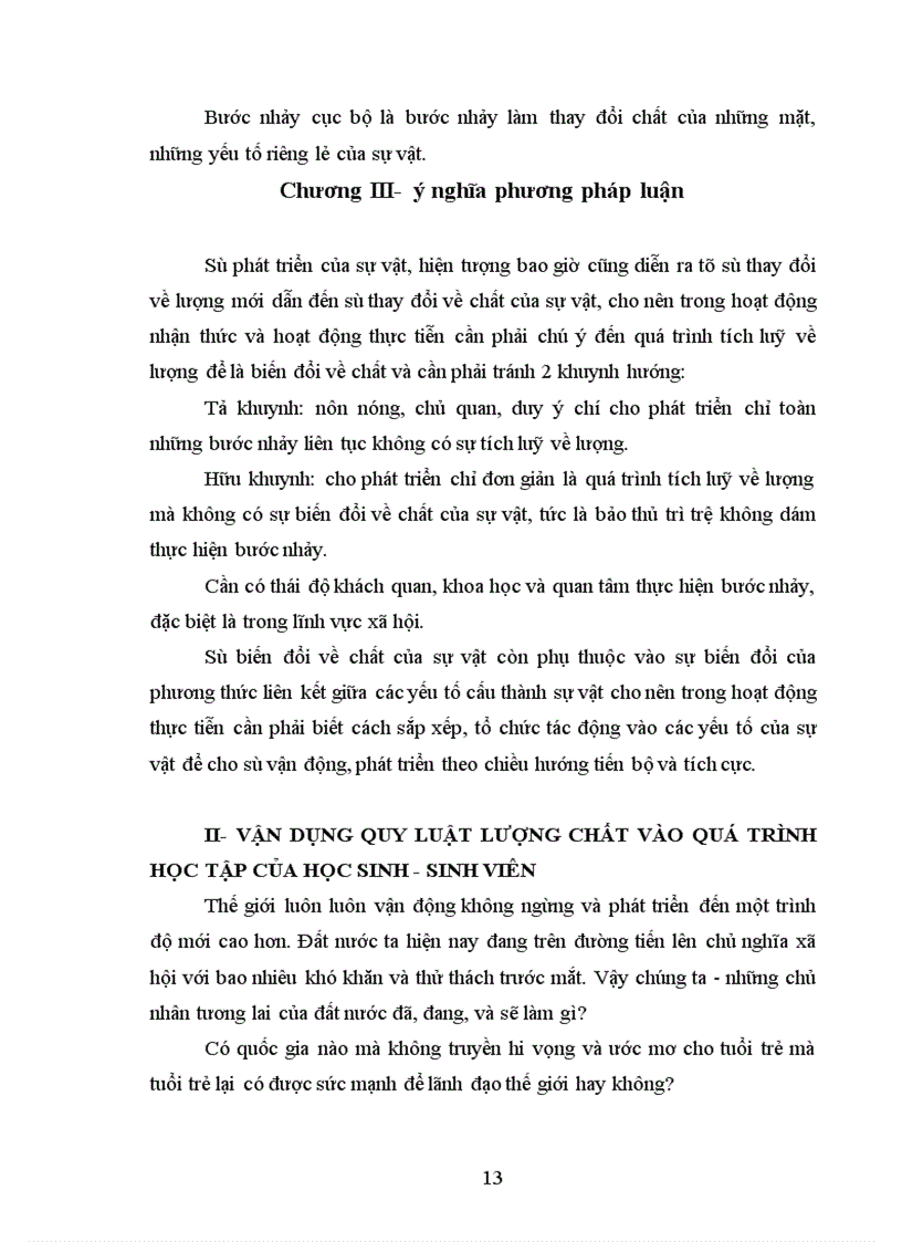 image for page quy luật chuyển hoá từ những sự thay đổi về lượng dẫn đến sự thay đổi về chất và ngược lại ứng dụng quy luật vào quá trình học tập của học sinh sinh viên