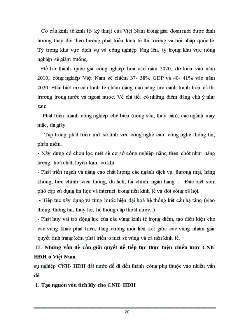 image for page Công nghiệp hoá Hiện đại hoá và vai trò của nó trong sự nghiệp xây dựng CNXH ở nước ta hiện nay 1