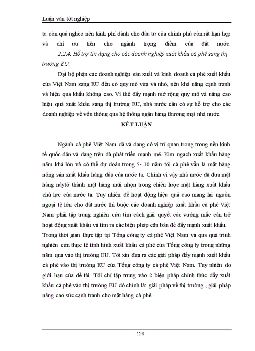 image for page Một số giải pháp đẩy mạnh xuất khẩu cà phê vào thị trường EU của Tổng công ty cà phê Việt Nam 1