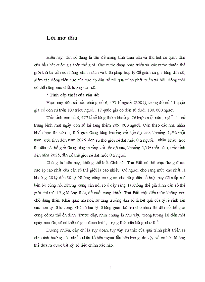 image for page Thực trạng dân số tác động đến môi trường trên thế giới