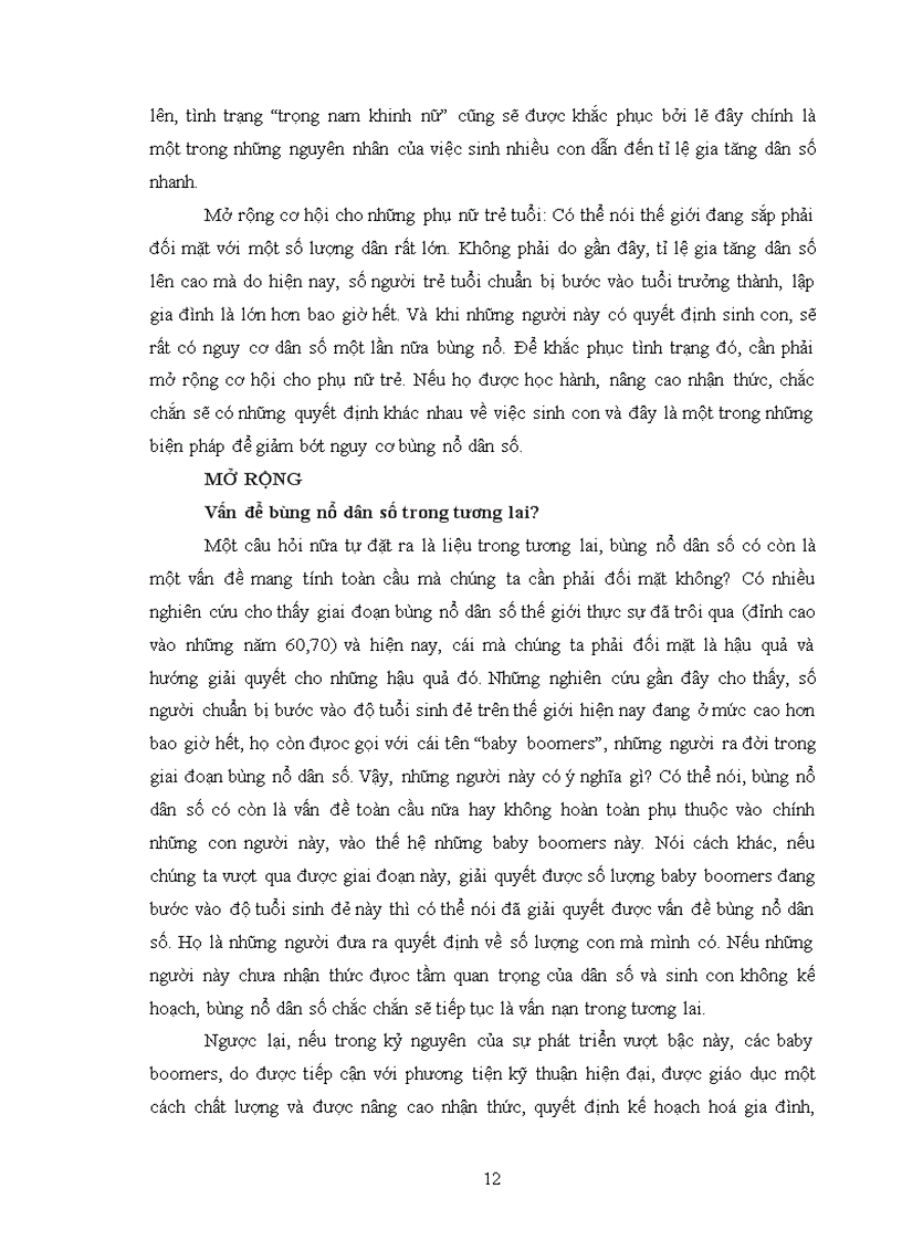 image for page Thực trạng dân số tác động đến môi trường trên thế giới