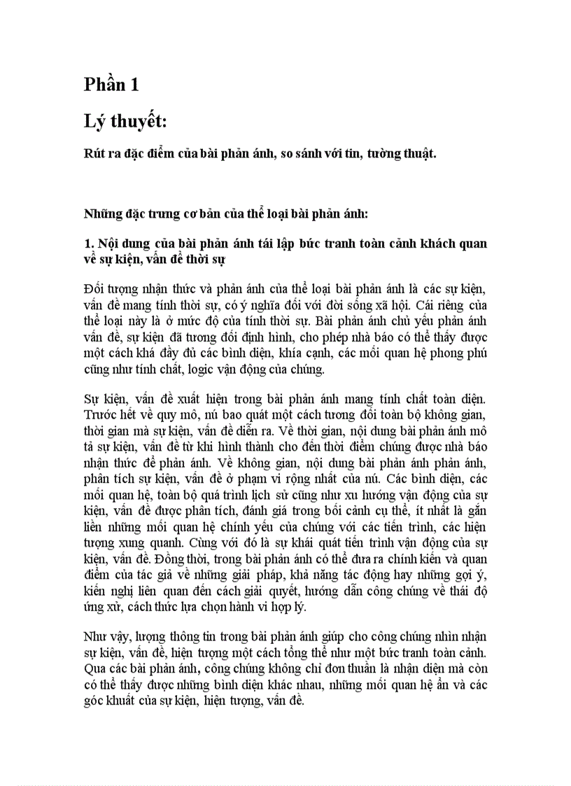 image for page Những đặc trưng cơ bản của thể loại bài phản ánh