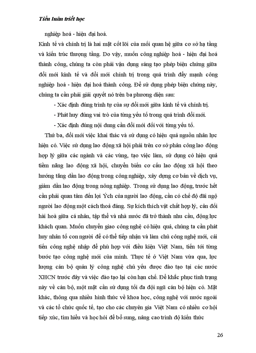 image for page Tiểu luận triết học 1