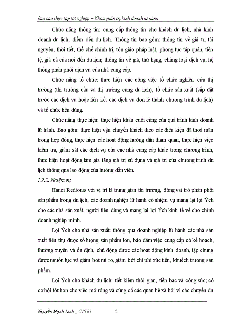 image for page Báo cáo thực tập tốt nghiệp Khoa quản trị kinh doanh lữ hành