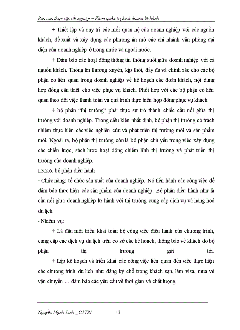 image for page Báo cáo thực tập tốt nghiệp Khoa quản trị kinh doanh lữ hành