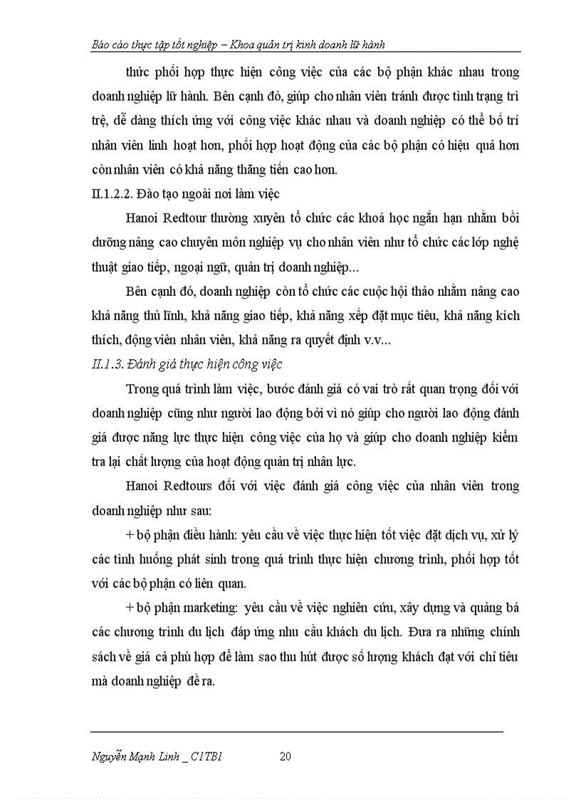 image for page Báo cáo thực tập tốt nghiệp Khoa quản trị kinh doanh lữ hành