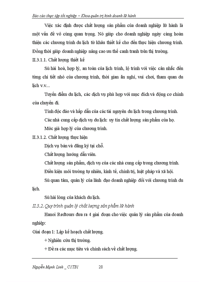 image for page Báo cáo thực tập tốt nghiệp Khoa quản trị kinh doanh lữ hành