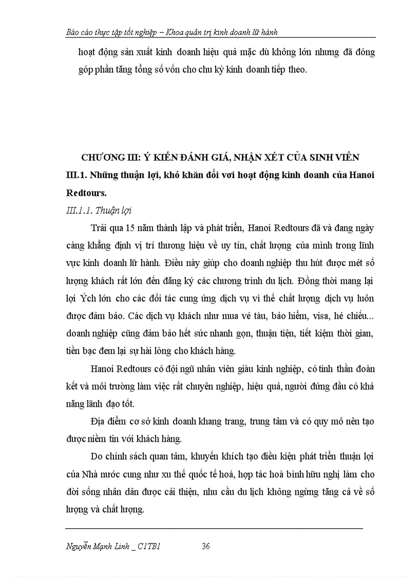 image for page Báo cáo thực tập tốt nghiệp Khoa quản trị kinh doanh lữ hành