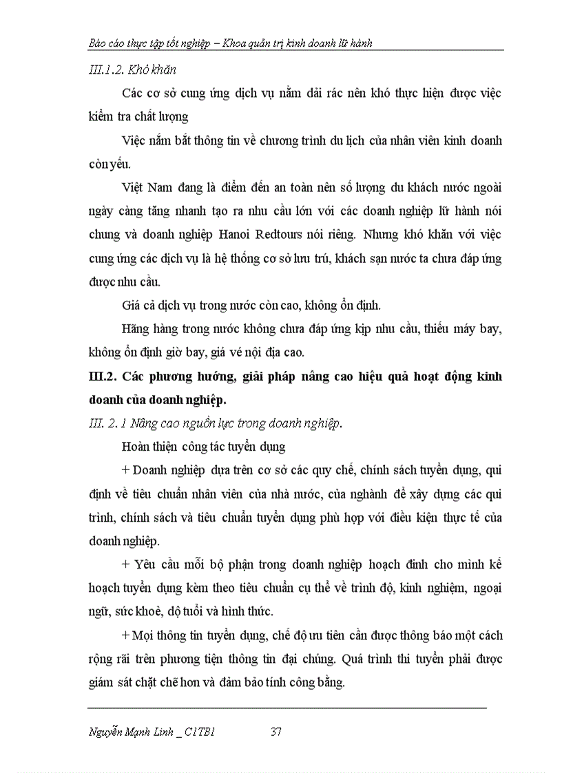 image for page Báo cáo thực tập tốt nghiệp Khoa quản trị kinh doanh lữ hành