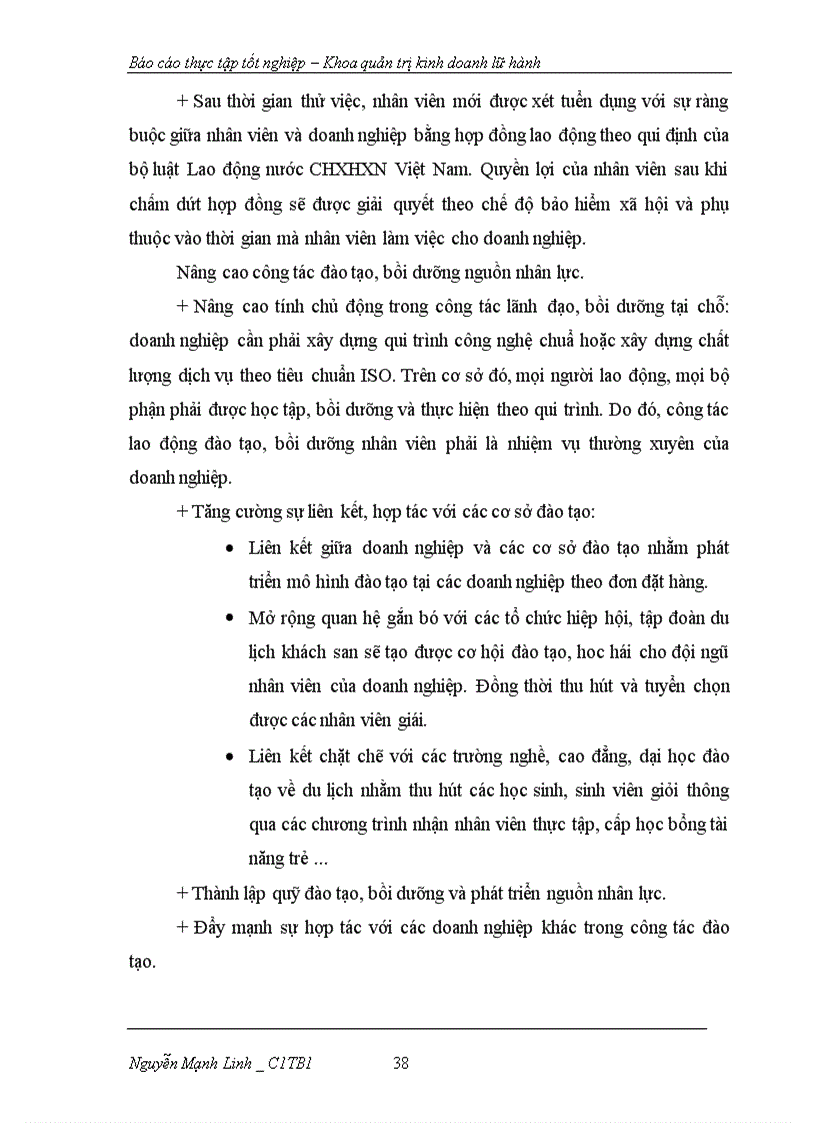 image for page Báo cáo thực tập tốt nghiệp Khoa quản trị kinh doanh lữ hành