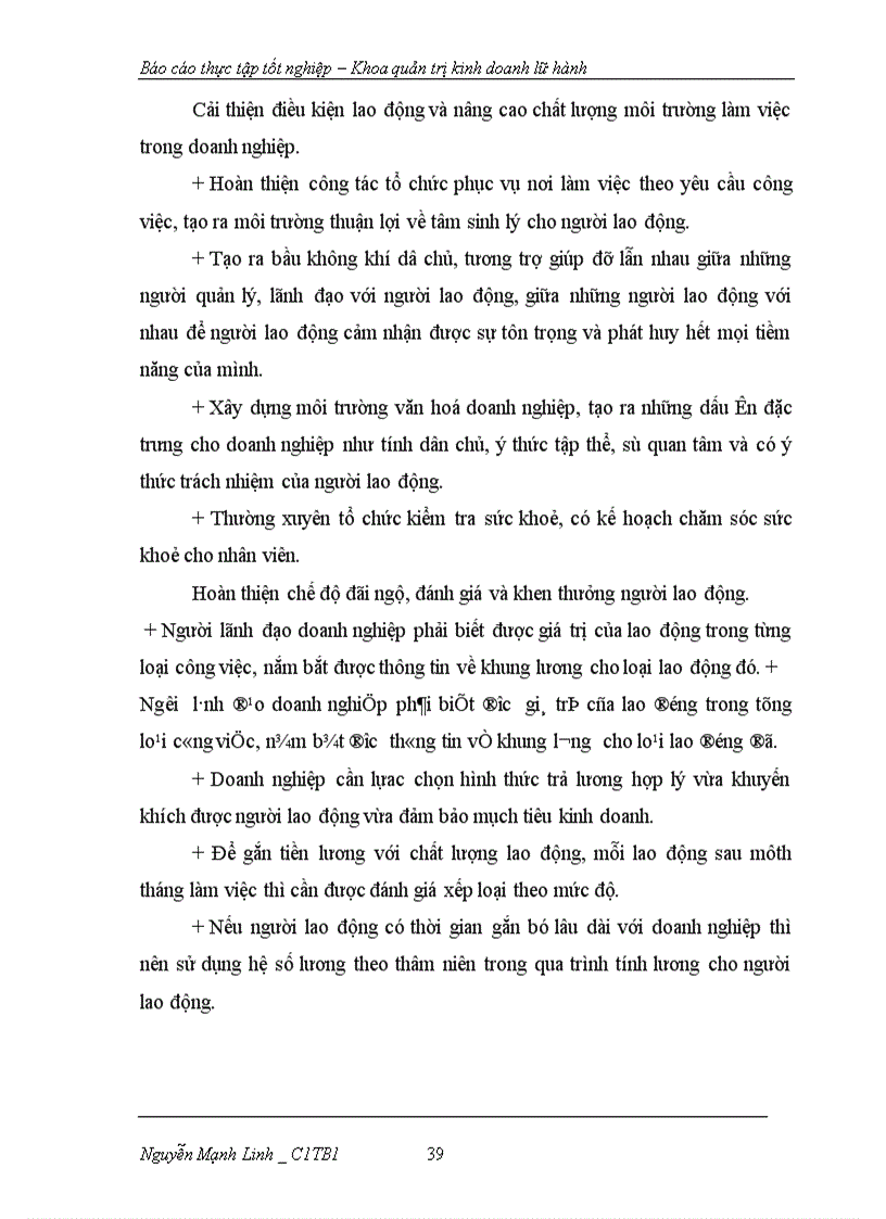 image for page Báo cáo thực tập tốt nghiệp Khoa quản trị kinh doanh lữ hành