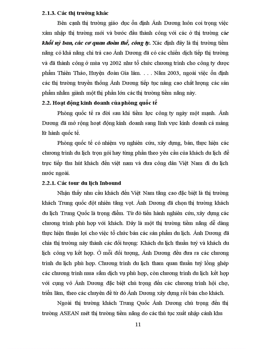 image for page Báo cáo thực tập tổng hợp về trung tâm thương mại và lữ hành quốc tế ánh Dương