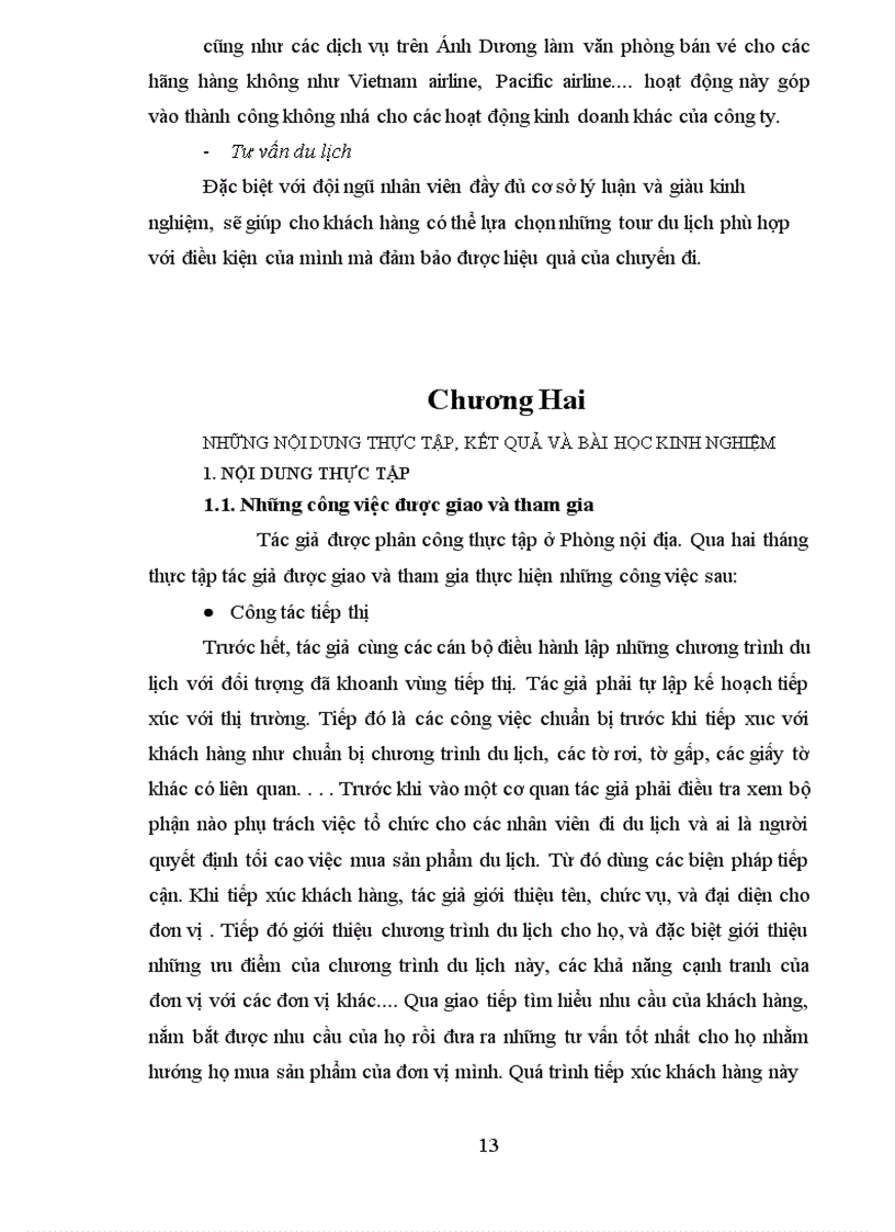 image for page Báo cáo thực tập tổng hợp về trung tâm thương mại và lữ hành quốc tế ánh Dương