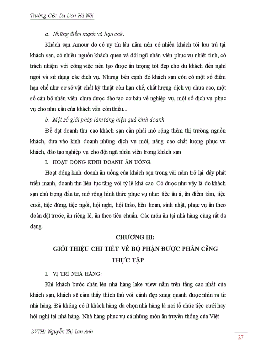 image for page Thực trạng hoạt động kinh doanh của khách sạn Amour