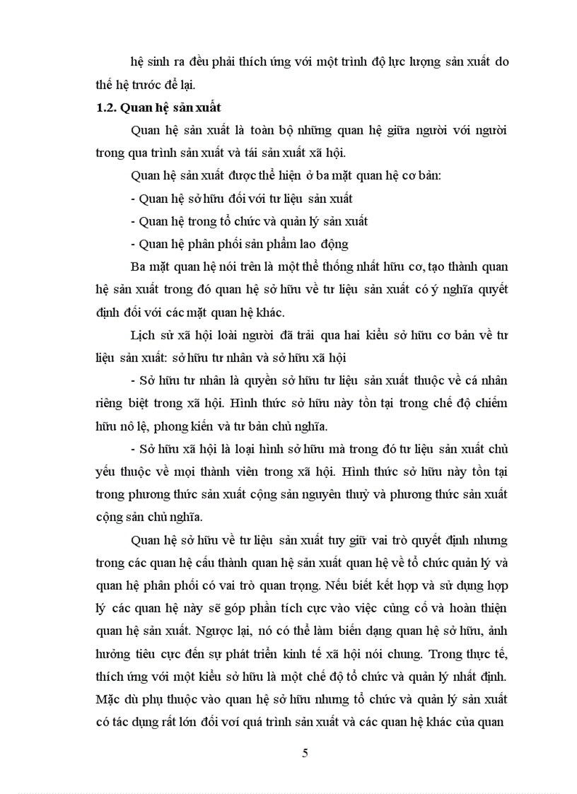 image for page Quan niệm của triết học Mác Lênin về quy luật quan hệ sản xuất phù hợp với tính chất và trình độ của lực lượng sản xuất