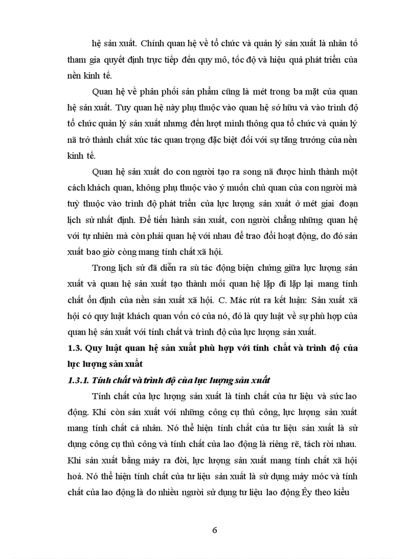 image for page Quan niệm của triết học Mác Lênin về quy luật quan hệ sản xuất phù hợp với tính chất và trình độ của lực lượng sản xuất