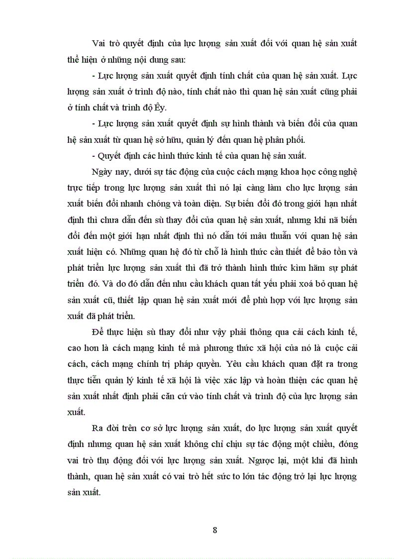 image for page Quan niệm của triết học Mác Lênin về quy luật quan hệ sản xuất phù hợp với tính chất và trình độ của lực lượng sản xuất