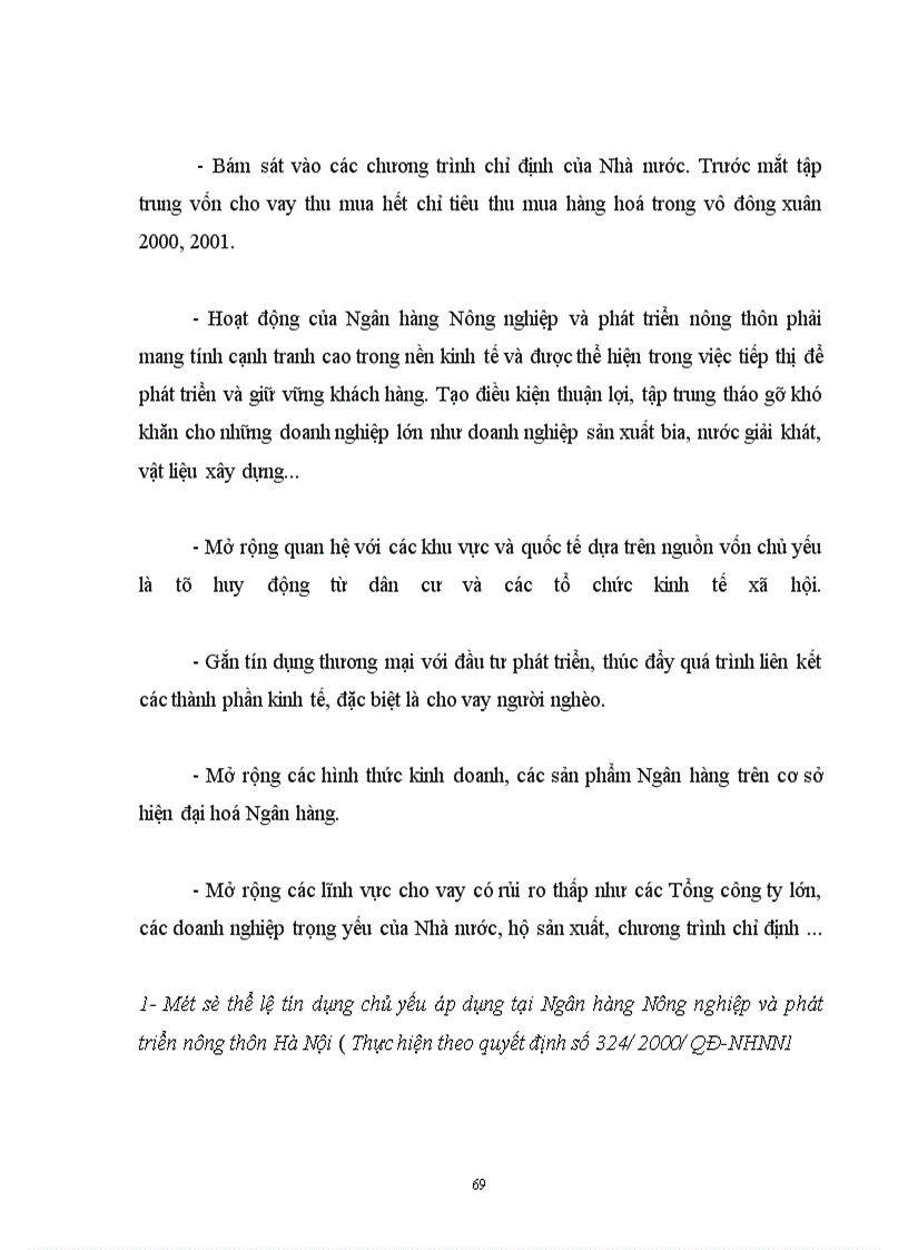 image for page Thực trạng tín dụng và rủi ro tín dụng tại Ngân hàng Nông nghiệp và phát triển nông thôn Hà Nội 1