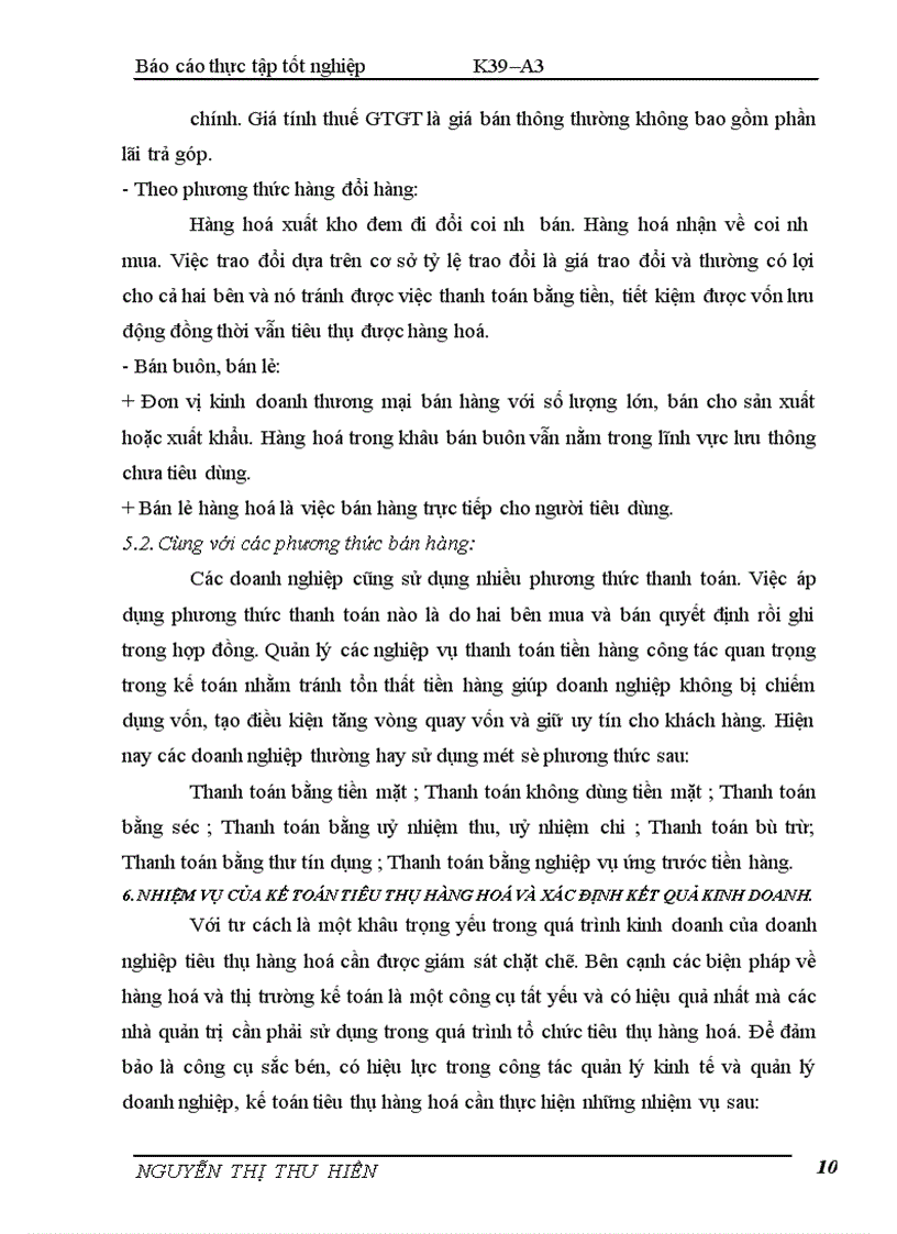 image for page Kế toán bán hàng và xác định kết quả kinh doanh tại Cụng ty CPXD và TM Bắc 9