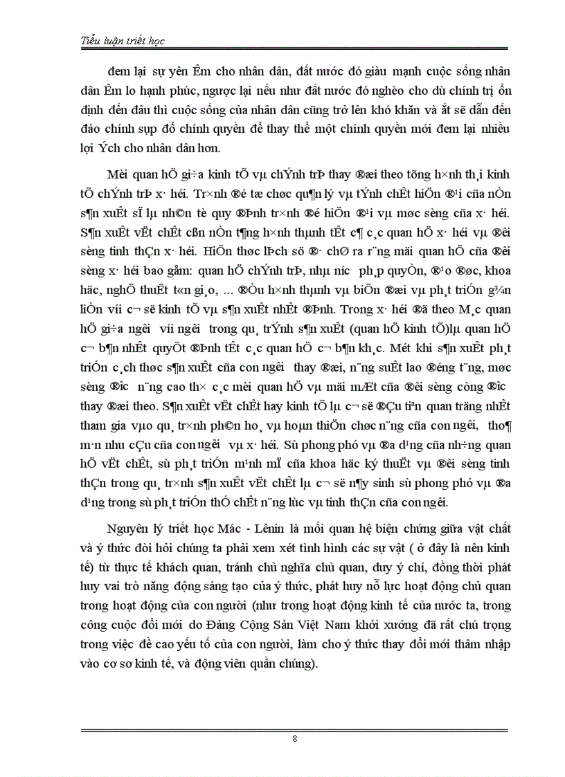 image for page Mối quan hệ biện chứng giữa vật chất ý thức và sự vận dụng của Đảng Cộng Sản Việt Nam trong công cuộc đổi mới kinh tế 1