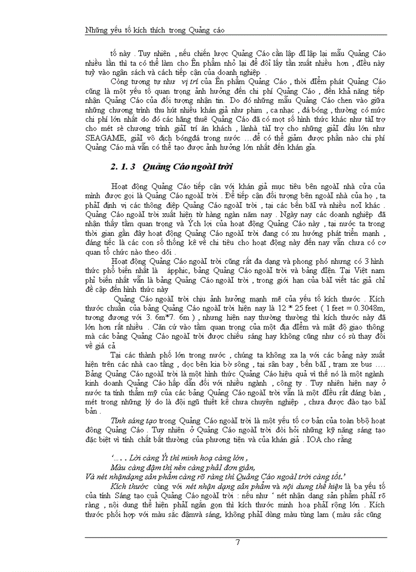 image for page Những yếu tố kích thích trong Quảng cáo