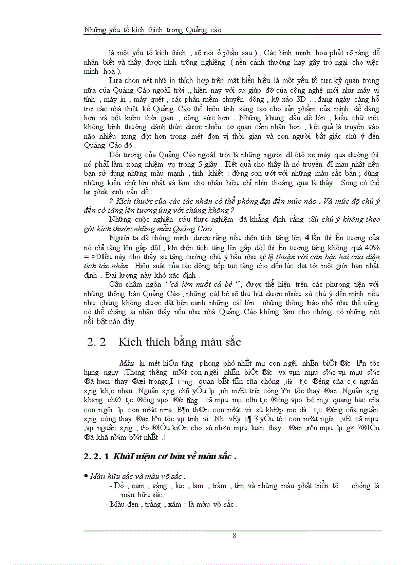 image for page Những yếu tố kích thích trong Quảng cáo