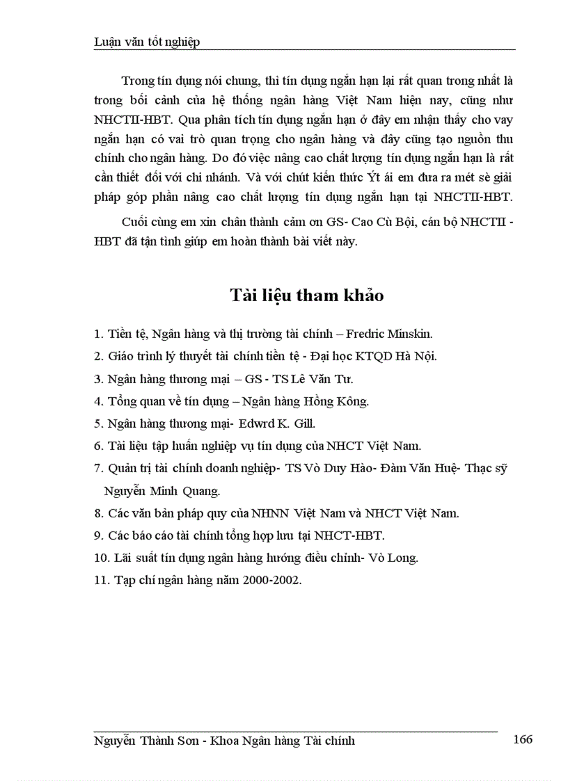 image for page Giải pháp nâng cao chất lượng tín dụng ngắn hạn tại chi nhánh NHCTII HBT 1