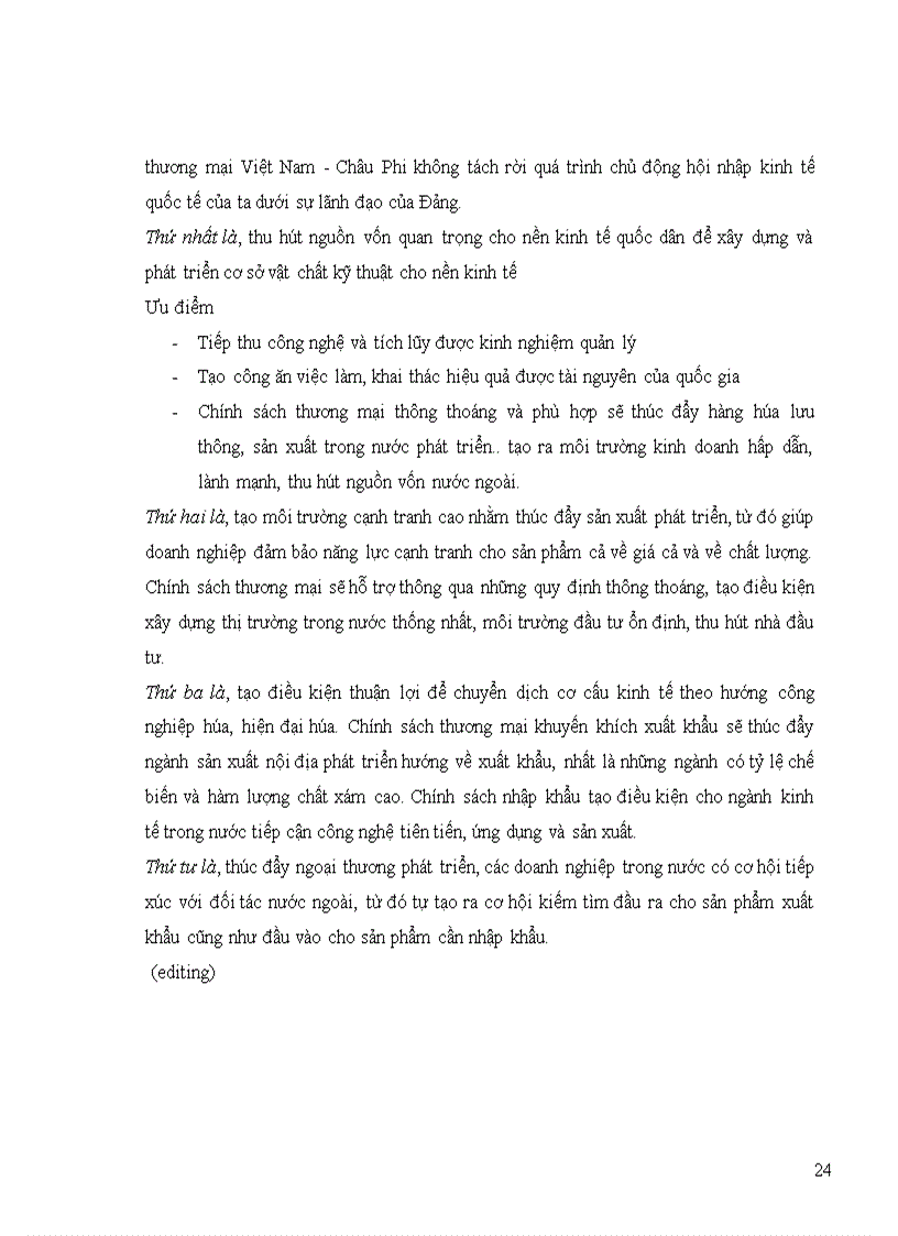 image for page Thực trạng quan hệ hợp tác thương mại giữa việt nam và các quốc gia bắc phi những năm gần đây
