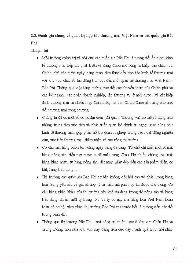 image for page Thực trạng quan hệ hợp tác thương mại giữa việt nam và các quốc gia bắc phi những năm gần đây