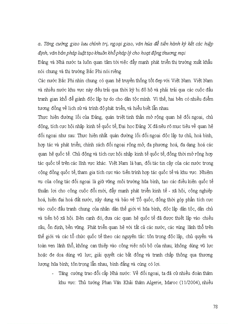 image for page Thực trạng quan hệ hợp tác thương mại giữa việt nam và các quốc gia bắc phi những năm gần đây