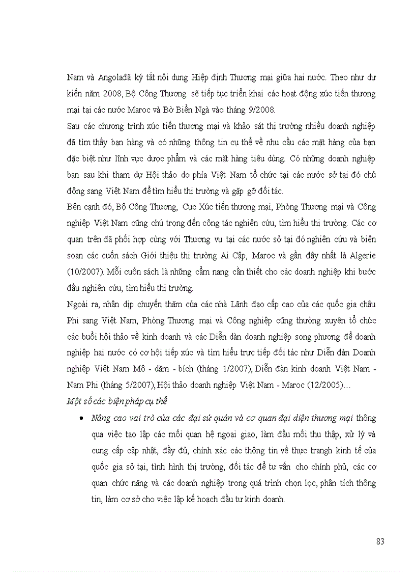 image for page Thực trạng quan hệ hợp tác thương mại giữa việt nam và các quốc gia bắc phi những năm gần đây