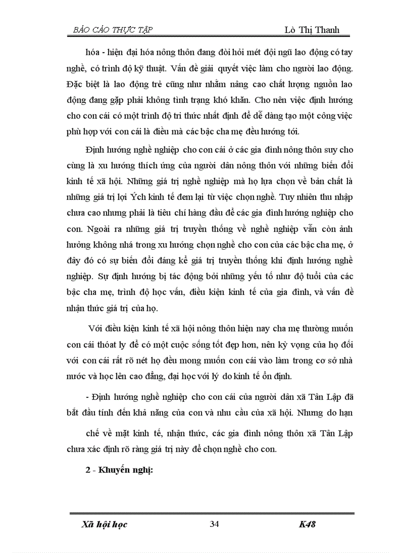 image for page Thực trạng định hướng nghề nghiệp cho con cái trong các hộ gia đình nông thôn hiện nay 1